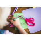 Tompa hegyű gyermekolló, 13 cm - rózsaszín (1064070)