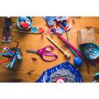 Csillogó gyermekolló, 13 cm - rózsaszín (1064074)