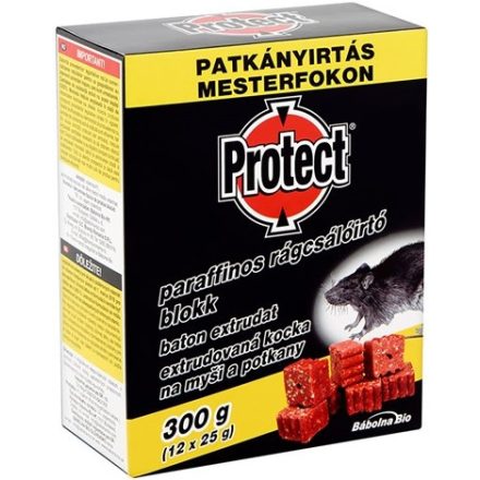 Protect parafinos rágcsálóirtó blokk 300g