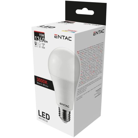 Izzó Led E27 15W 3000K Entac