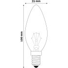 Izzó E14 25W Gyertya Speciális Avide