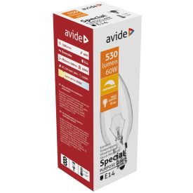 Izzó E14 60W Gyertya Speciális Avide
