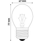 Izzó E27 60W Mini Globe Speciális Avide