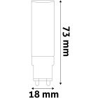 Izzó LED G9 7W 3000K Avide