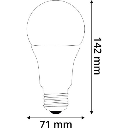 Izzó LED E27 16W 4000K Avide High Lumen