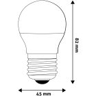 Izzó LED E27 2,5W 4000K Avide High Lumen Mini Globe