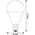 Izzó Led E14 4,5W 4000K Avide Mini Globe