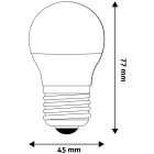 Izzó LED E27 6,5W 4000K AVIDE High Lumen Mini Globe