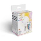 Izzó LED E14 4,9W RGB+W távirányítóval Avide Mini Globe