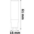 Izzó LED G9 4,2W 3000K Avide