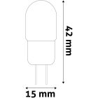 Izzó LED G4 2W 12V 3000K Avide