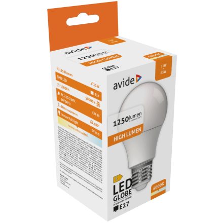 Izzó LED E27 11W 4000K Avide High Lumen