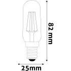 Izzó LED Filament E14 2W 4000K Avide