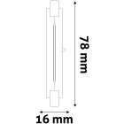 Izzó LED R7S 5W 4.000K 78 mm