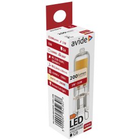 Izzó LED COB G9 2W 3000K Avide