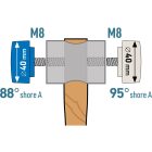 Gumikalapács 40 mm illesztéshez, cserélhető felülettel EXTOL