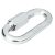 Karabiner, 5,1cm hosszú, vastagsága: 5mm, teherbírás: 300kg