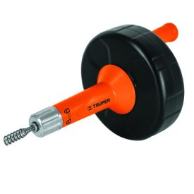 Csatornatisztítóspirál 7,6 m, műanyag dobban TRUPER