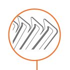 Lombseprű 30 ágú 82 cm széles fejjel