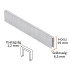 Tűzőgép kapocs 6,3 x 19 mm 5.000 db/doboz