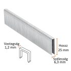 Tűzőgép kapocs 6,3 x 25 mm 5.000 db/doboz