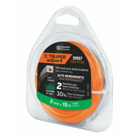   Fűkasza damil, üvegszálas belső, 2mm, 15m, négyzet profil