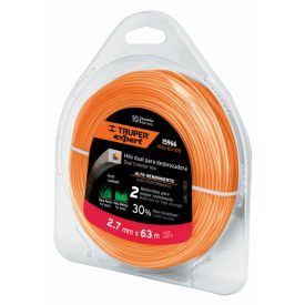   Fűkasza damil, üvegszálas belső, 2,7mm, 63m, négyzet profil