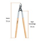 Ágvágó 70 cm hosszú 38 mm vágási kapacitás fa nyél