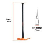 Csákány (faragó) 1,1 kg-os kovácsolt karbonacél fejjel üvegszálas nyéllel