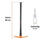 Csákány (kerti) 1,1 kg-os  kovácsolt karbonacél fejjel üvegszálas nyéllel