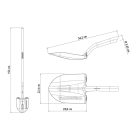 Ásólapát üvegszálas nyél Tramontina