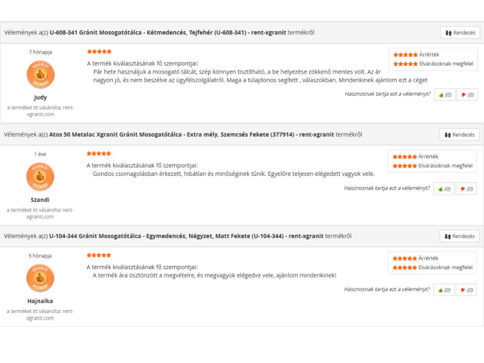 Rent-Xgranit vélemények